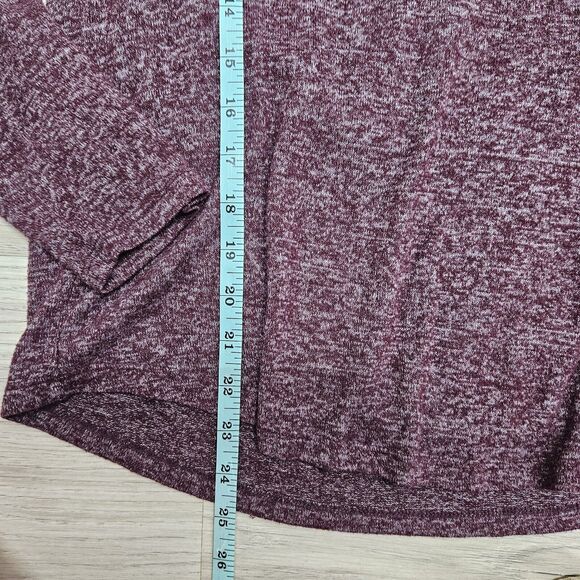 A NEW DAY Womens Maroon Purple Longsleeve Lightweight Blouse Size Small - Picture 4 of 7